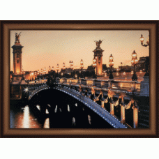 Набор 'ЧМ' арт. КС-100 для изготовления картины со стразами 'Мост Александра Третьего' 42х30,3 см