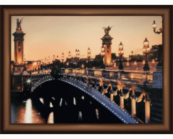 Набор 'ЧМ' арт. КС-100 для изготовления картины со стразами 'Мост Александра Третьего' 42х30,3 см