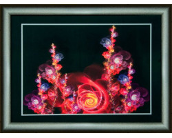 Набор 'ЧМ' арт. КС-104 для изготовления картины со стразами 'Волшебные цветы' 30,3x42 см