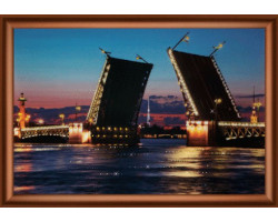 Набор 'ЧМ' арт. КС-142 для изготовления картины со стразами 'Дворцовый мост' 30,3x42 см