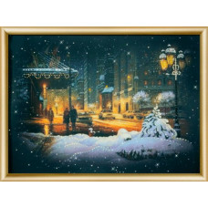 Набор 'ЧМ' арт. КС-156 для изготовления картины со стразами 'Огни зимнего города' 30,3x42 см