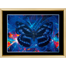 Набор 'ЧМ' арт. КС-171 для изготовления картины со стразами 'Ночная бабочка' 30,3x42 см