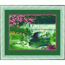 Набор для вышивания арт.ЧМ-017РК с рисунком на канве 'Мост над рекой' Б 24x18,5 см