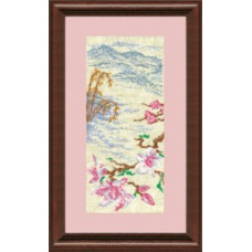Набор для вышивания арт.ЧМ-136 'Цветок сакуры' Б 29,5х12,5 см
