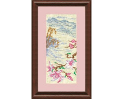 Набор для вышивания арт.ЧМ-136 'Цветок сакуры' Б 29,5х12,5 см