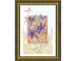Набор для вышивания арт.ЧМ-179 'Синие орхидеи' Б 20x28 см