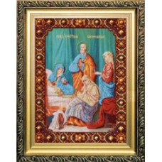 Набор для вышивания бисером арт.ЧМ.Б1052 'Рождество Пресвятой Богородицы' (26,8х27 см)