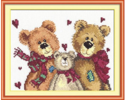 Набор для вышивания арт.ЧИ-17-06 (Д-085) СР 'Три медведя' 18х16см