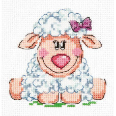 Набор для вышивания арт.ЧИ-18-83 'Малышка овечка' 10х10 см