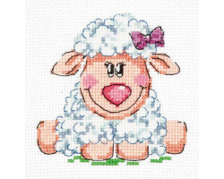 Набор для вышивания арт.ЧИ-18-83 'Малышка овечка' 10х10 см