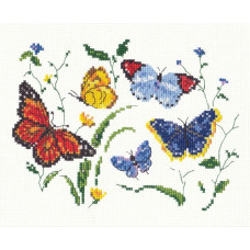 Набор для вышивания арт.ЧИ-42-02 'Танец бабочек-2' 19х11см