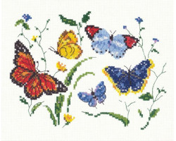 Набор для вышивания арт.ЧИ-42-02 'Танец бабочек-2' 19х11см