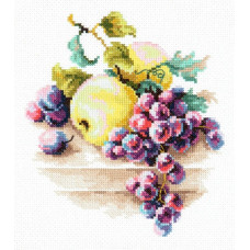 Набор для вышивания арт.ЧИ-50-05 'Виноград и яблоки' 16х18 см