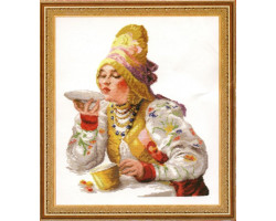 Набор для вышивания арт.ЧИ-66-01 (В-064) 'Боярышня за чаем' 30х38см