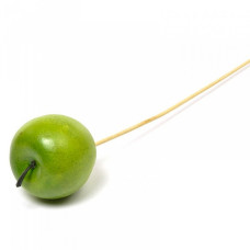 Декор яблоко на вставке арт.Ц7.6616056, цв.зеленый 6х50см