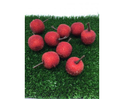 Красное яблоко в сахаре декоративное 25 мм