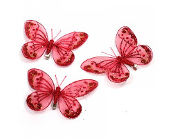 Набор бабочек на клипе (ткань) А4211-5 арт.Ц7.0472260, 120мм уп.3шт