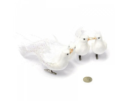 SBU.16106 Свадебные голуби 'Совет да любовь' на прищепке 16 см