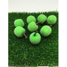 Зеленое яблоко в сахаре декоративное 25 мм