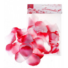 СЛ.324799 Лепестки роз цв.фуксия/белый