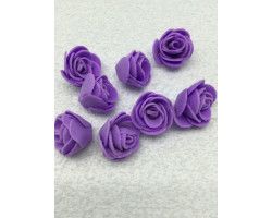 Цветочек 'Розочка' из фоамирана цв.фиолетовый 20мм уп.10шт