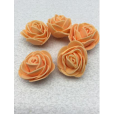 Цветочек 'Розочка' из фоамирана цв.оранжевый 40мм уп.10шт