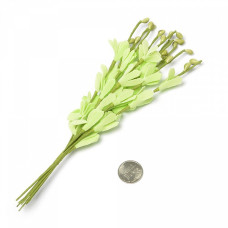 Веточка декоративная, букетик С-2010 цветочек-фоамиран арт.КЛ.22846 цв. зеленый 22см