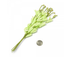 Веточка декоративная, букетик С-2010 цветочек-фоамиран арт.КЛ.22846 цв. зеленый 22см