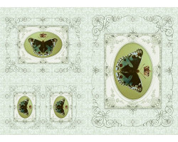 Декупажная карта арт.CH.01625 'Бабочка из королевской коллекции формат А3