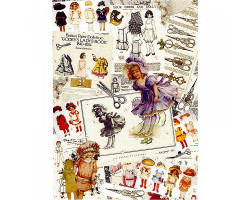 Декупажная карта арт.CH.07414 'Бумажные куколки мини', формат А4