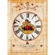 Декупажная карта арт.CH.09098 'Часы старого Бродвея', формат А4