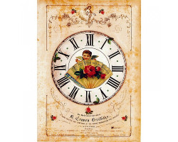 Декупажная карта арт.CH.09098 'Часы старого Бродвея', формат А4