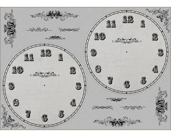 Декупажная карта арт.CH.1138 'Старинные часы' формат А3