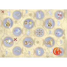 Декупажная карта арт.CH.14504 'Песенка о море', формат А4