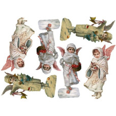 Декупажная карта арт.CH.841 'Снежные ангелы', формат А4