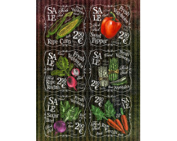 Рисовая бумага для декупажа 'Craft Premier', арт.CPD0537 'Свежие овощи' A3, 25