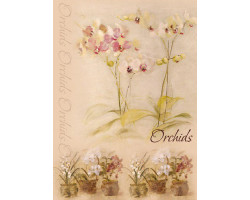 Декупажная карта арт.CH.755 'Цветущая орхидея', формат А4