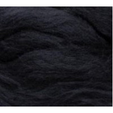 Шерсть для валяния ПЕХОРКА полутонкая шерсть (100%шерсть) 50гр цв.002 черный
