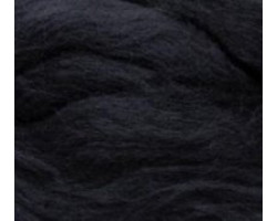 Шерсть для валяния ПЕХОРКА полутонкая шерсть (100%шерсть) 50гр цв.002 черный