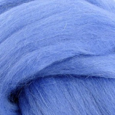 Шерсть для валяния ПЕХОРКА полутонкая шерсть (100%шерсть) 50гр цв.015 т.голубой