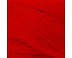 Шерсть для валяния ПЕХОРКА полутонкая шерсть (100%шерсть) 50гр цв.088 красный мак