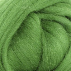 Шерсть для валяния ПЕХОРКА полутонкая шерсть (100%шерсть) 50гр цв.434 зеленый