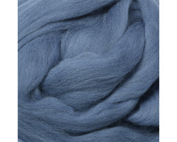 Шерсть для валяния ТРО 'Гребенная лента полутонкая' (100%полутонкая шерсть) 100гр цв.1608 джинсовый