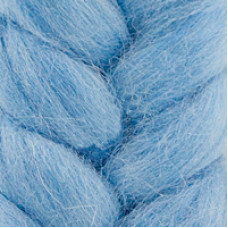 Пряжа для вязания КАМТ 'Лента для валяния' (шерсть п/т 100%) 1х50гр цв.015 голубой