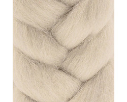 Пряжа для вязания КАМТ 'Лента для валяния' (шерсть п/т 100%) 1х50гр цв.106 жемчужный