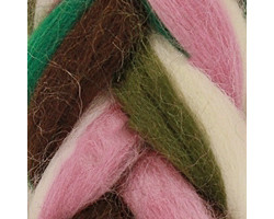 Пряжа для вязания КАМТ 'Лента для валяния' (шерсть п/т 100%) 1х50гр цв.15 мел. разный