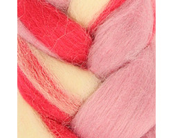 Пряжа для вязания КАМТ 'Лента для валяния' (шерсть п/т 100%) 1х50гр цв.8 мел. разный