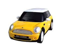 БМ.57076 Модель Пазл 3D Mini Cooper матово желтый