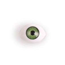 Глаза круглые выпуклые цветные TBY №7 14мм цв. зеленый упак 200шт.