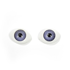 Глаза круглые выпуклые цветные TBY №9 17мм цв. фиолетовый упак 200шт.
